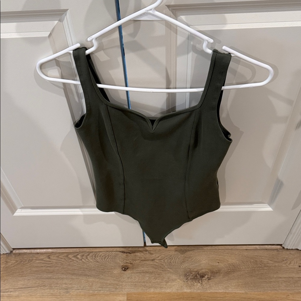 Abercrombie & Fitch Dark Green Bodysuit